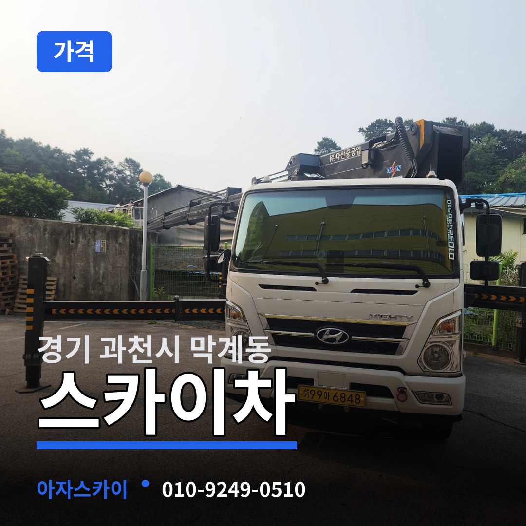 경기 과천시 막계동 스카이차 가격