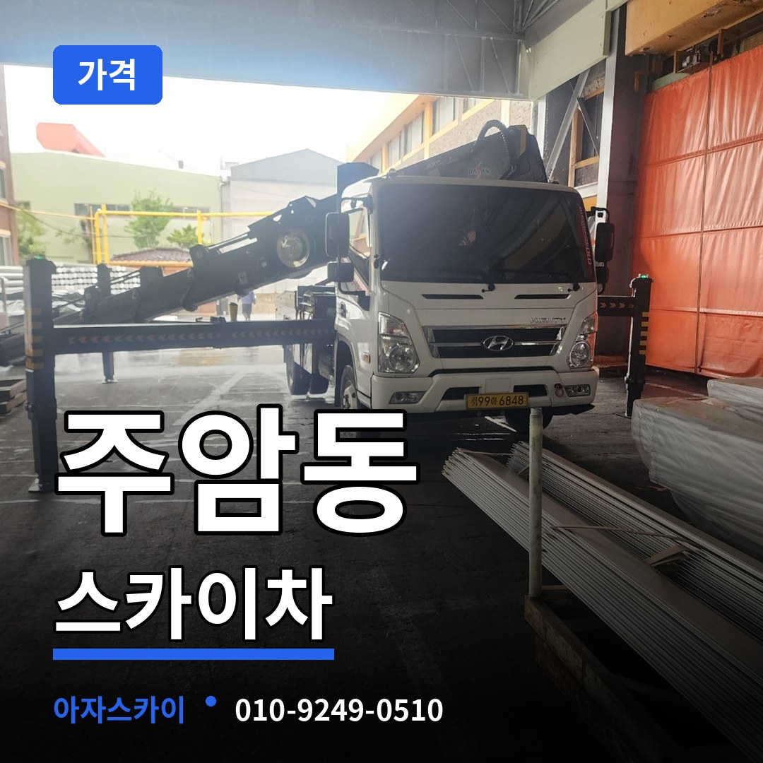 경기 과천시 주암동 스카이차 가격