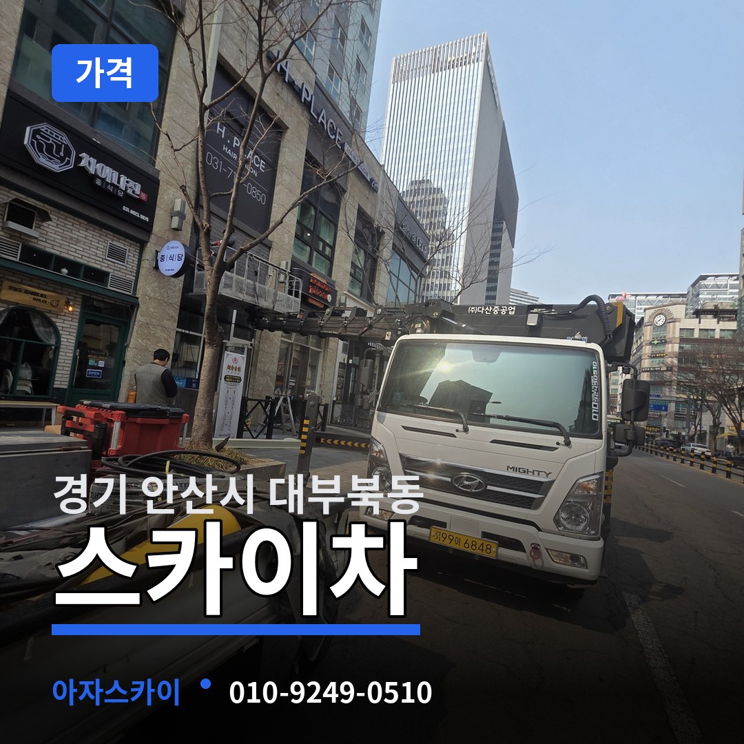 경기 안산시 대부북동 스카이차 가격