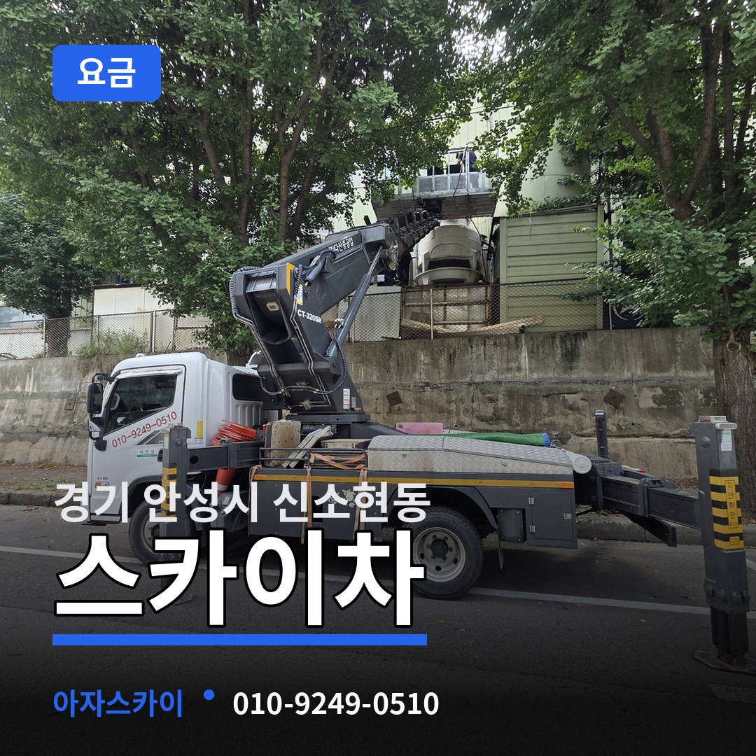 경기 안성시 신소현동 스카이차 요금