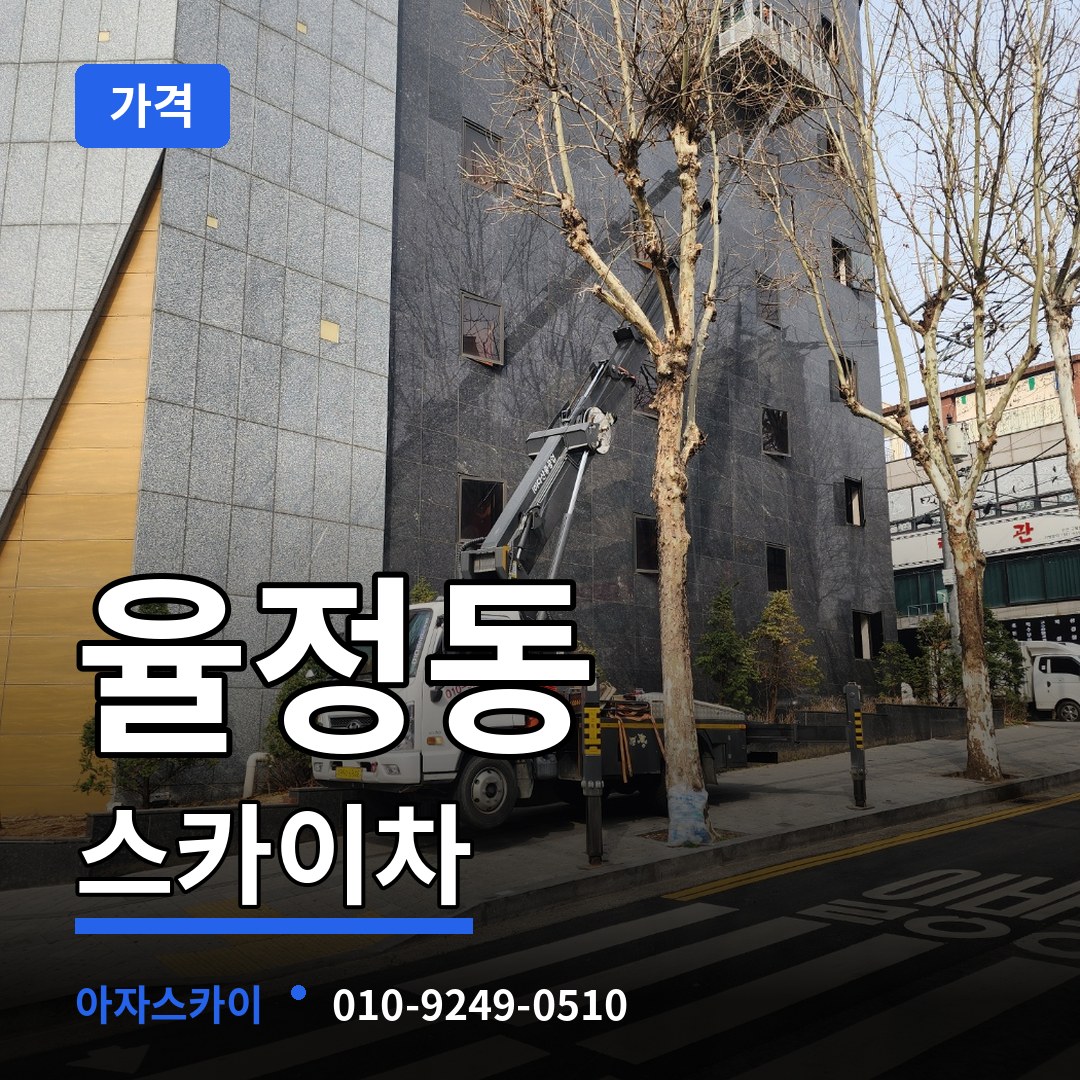 경기 양주시 율정동 스카이차 가격