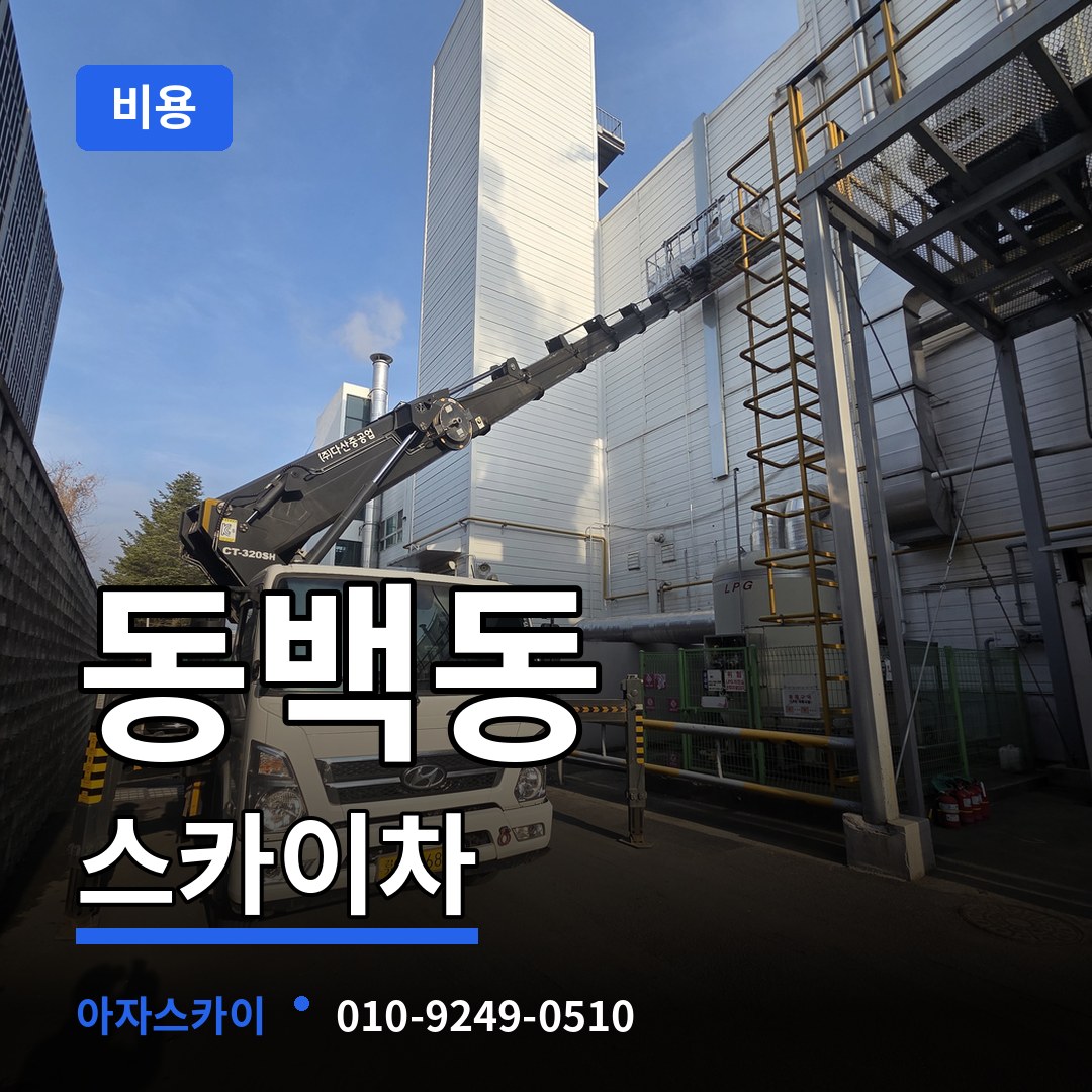 경기 용인시 동백동 스카이차 비용