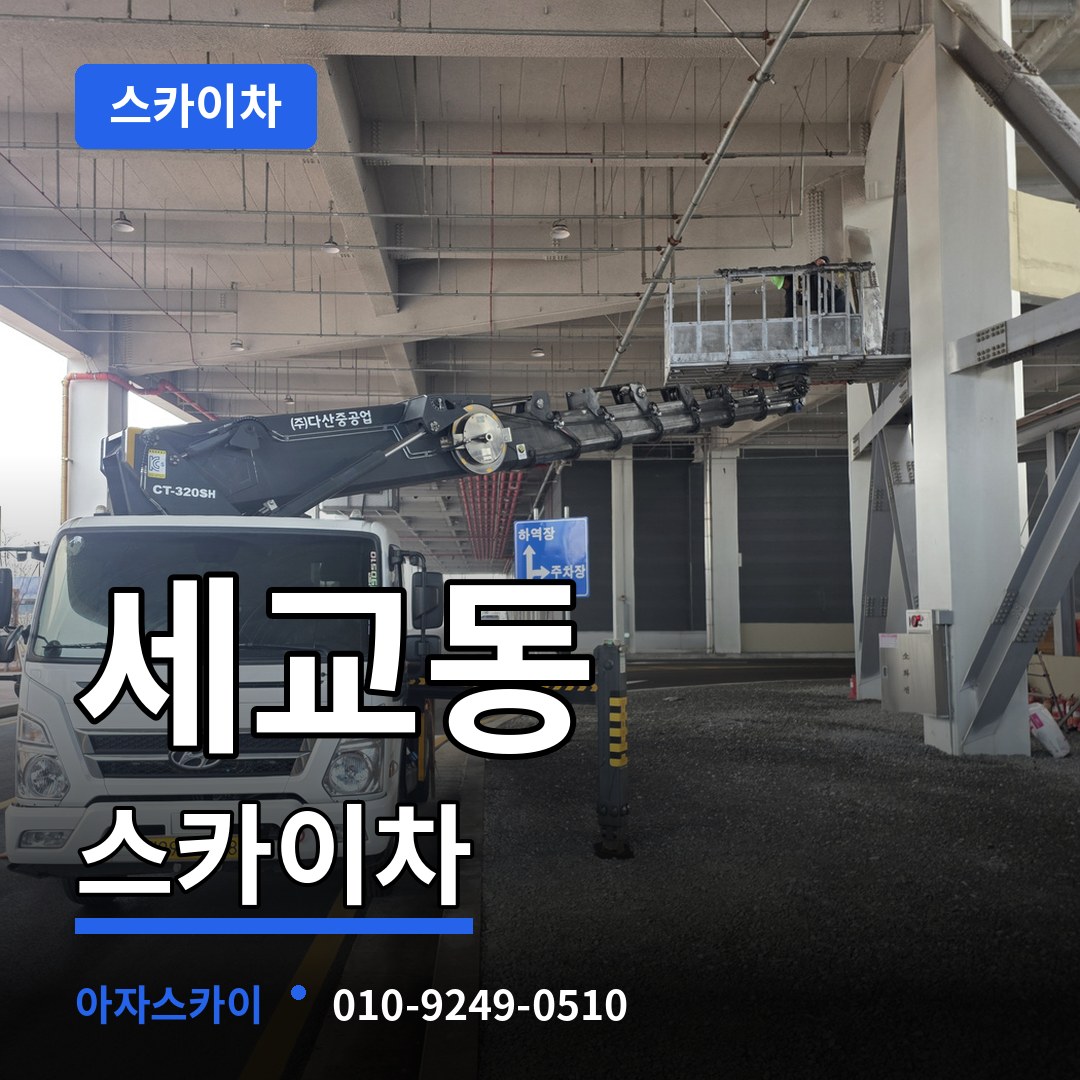 경기 평택시 세교동 스카이차 스카이차 작업 현장