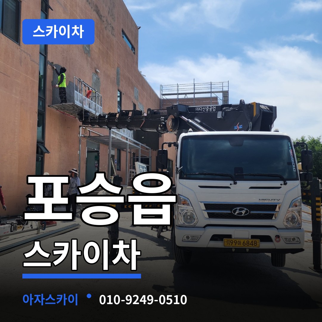 경기 평택시 포승읍 스카이차 스카이차 작업 현장