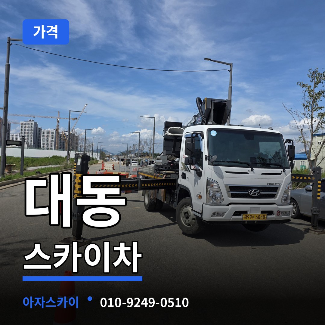 대전 유성구 대동 스카이차 가격