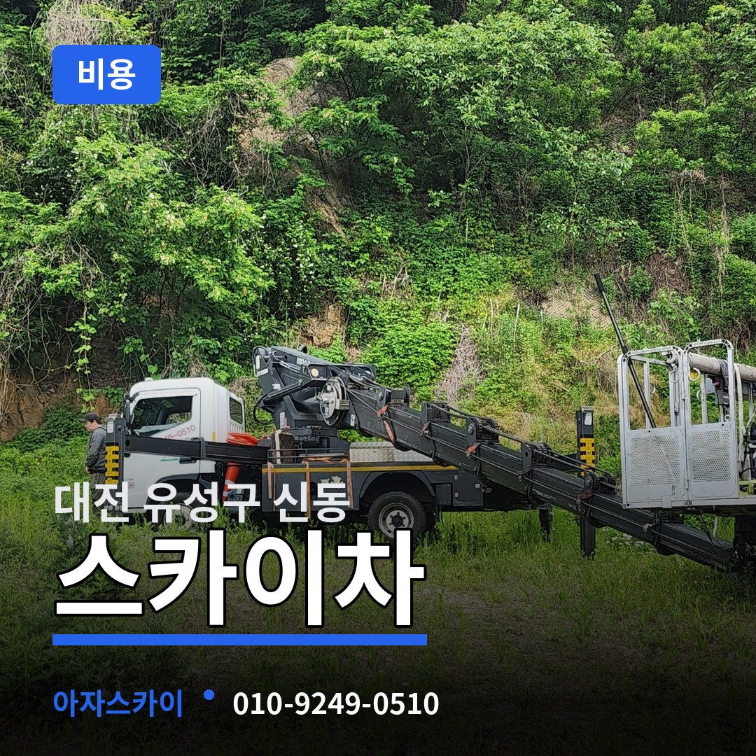 대전 유성구 신동 스카이차 비용