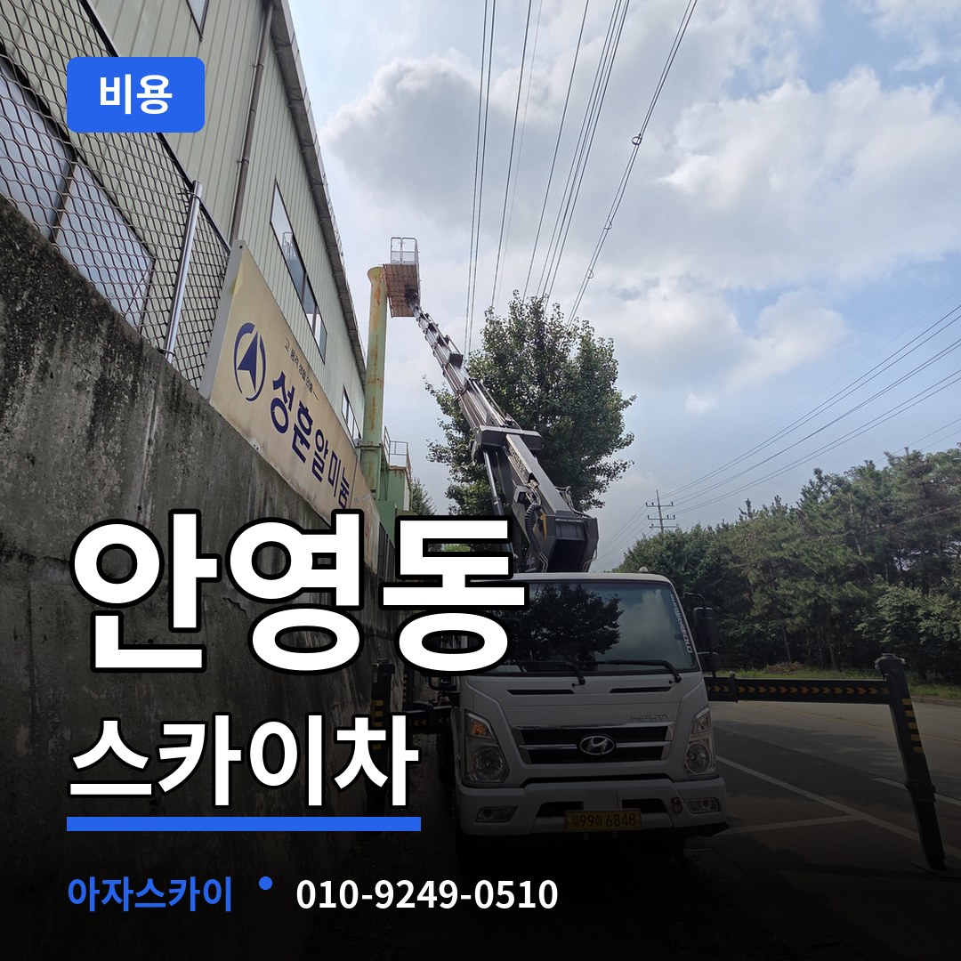 대전 중구 안영동 스카이차 비용