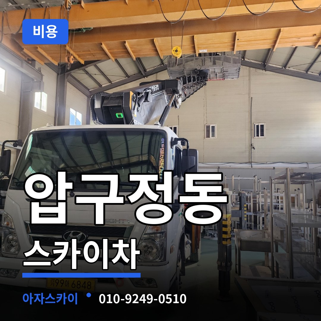 서울 강남구 압구정동 스카이차 비용