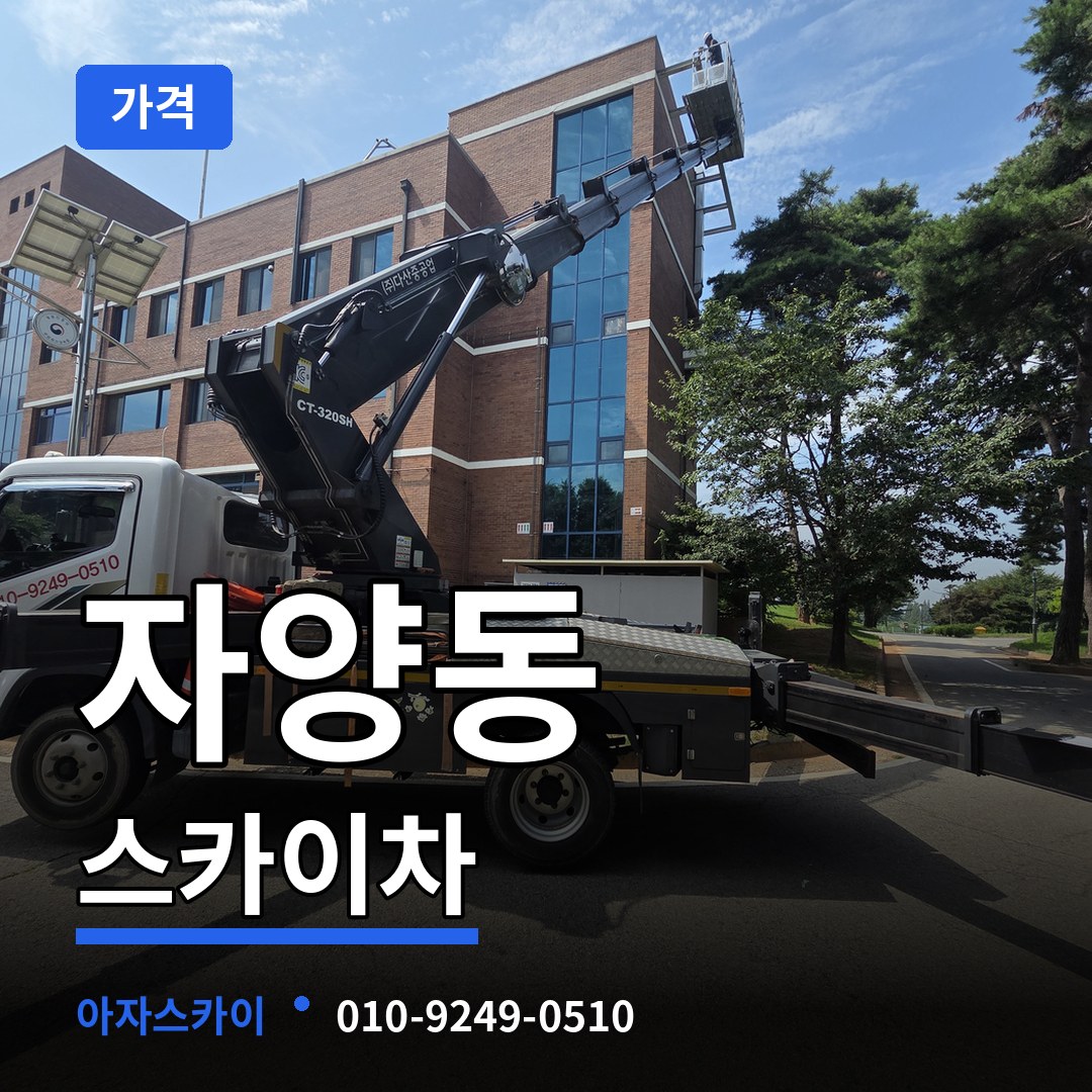서울 광진구 자양동 스카이차 가격