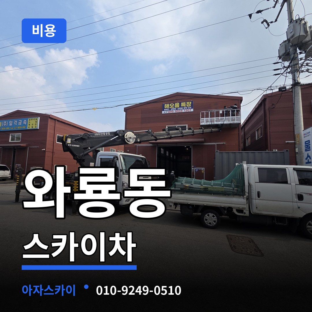 서울 종로구 와룡동 스카이차 비용