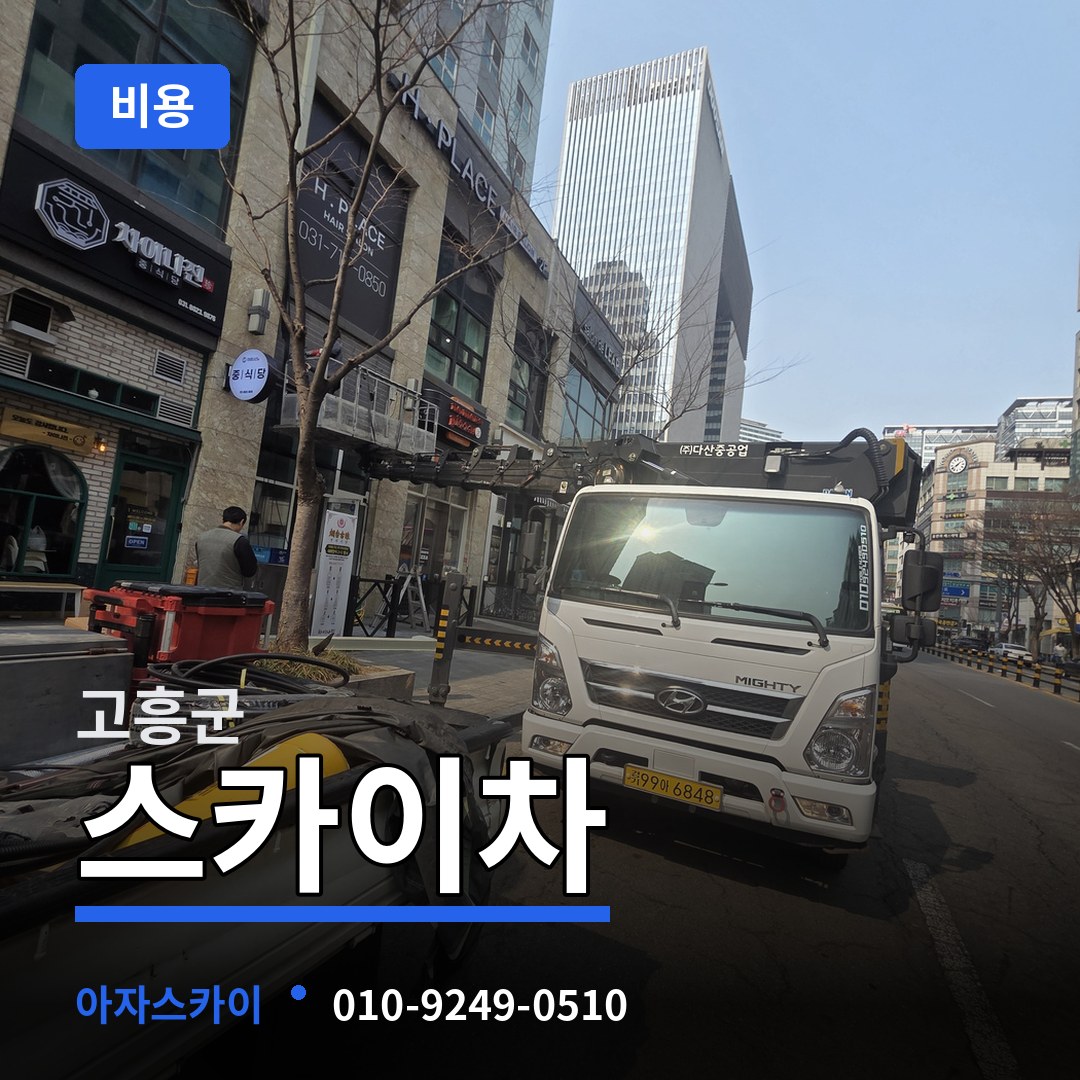 전남 고흥군 스카이차 비용