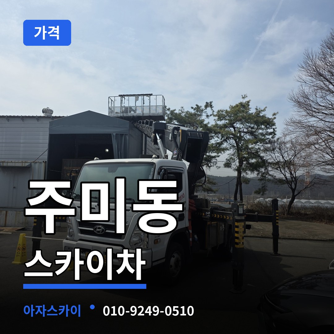 충남 공주시 주미동 스카이차 가격