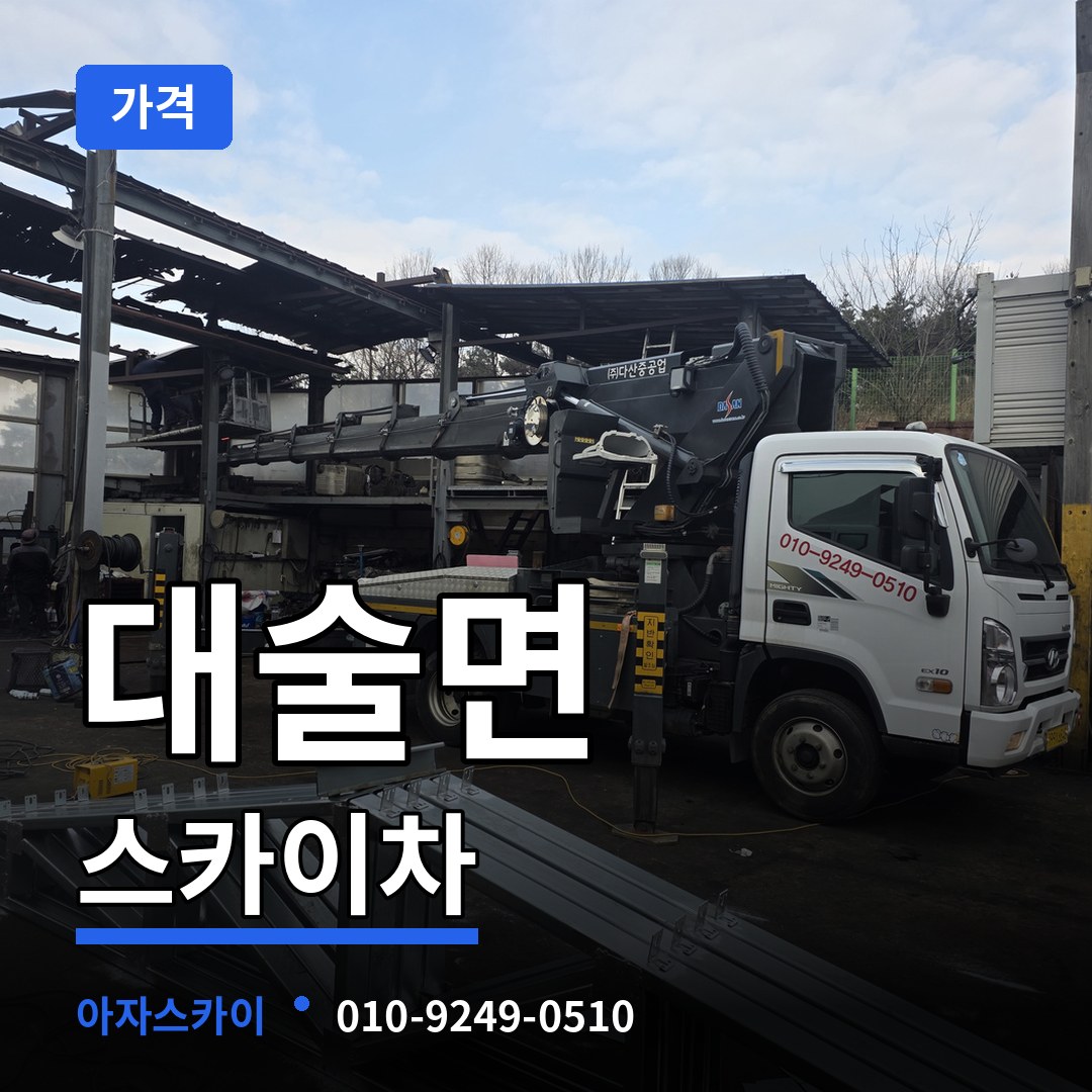 충남 예산군 대술면 스카이차 가격