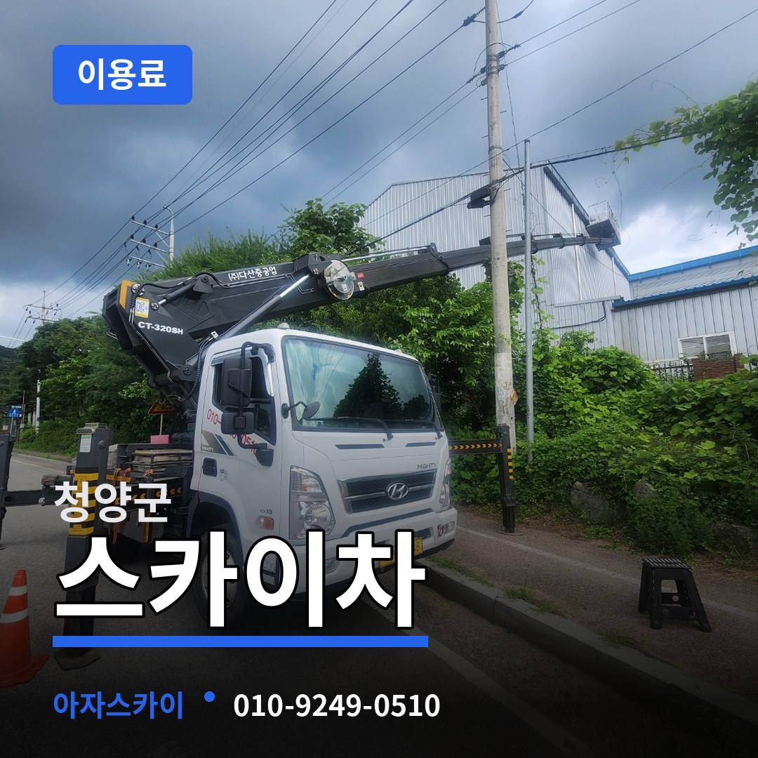 충남 청양군 스카이차 이용료