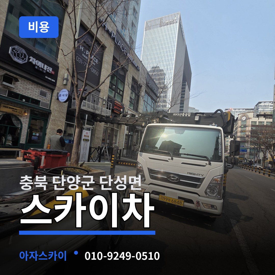 충북 단양군 단성면 스카이차 비용