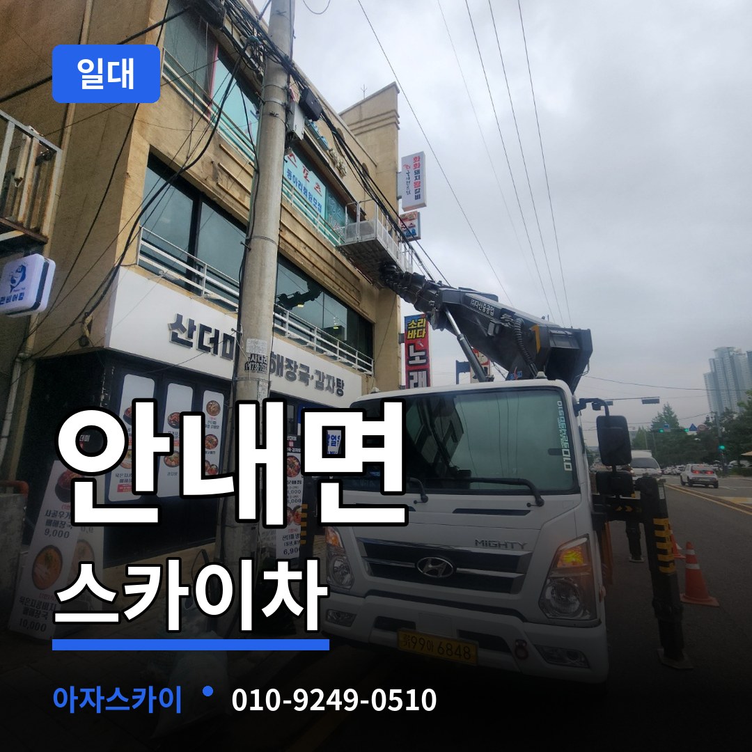 충북 옥천군 안내면 스카이차 일대