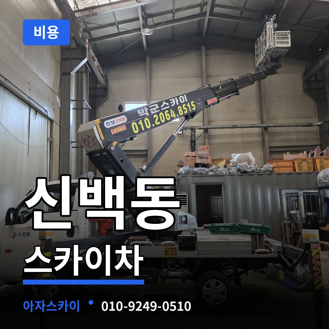충북 제천시 신백동 스카이차 비용