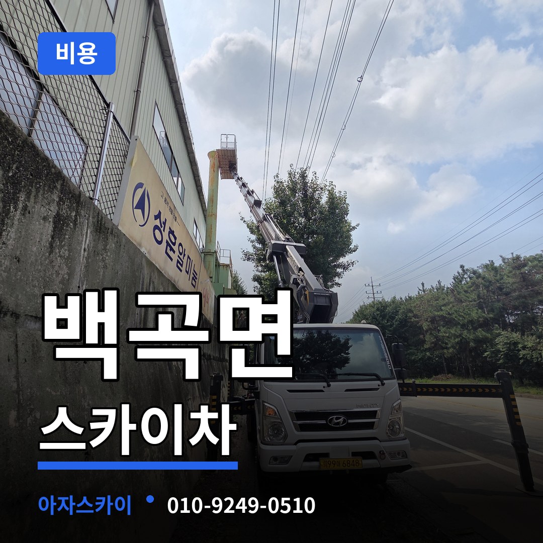 충북 진천군 백곡면 스카이차 비용