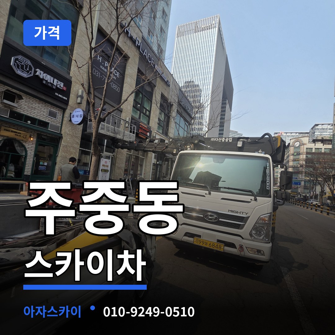 충북 청주시 주중동 스카이차 가격