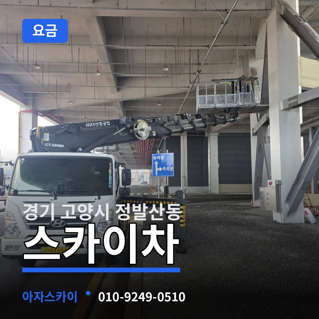 경기 고양시 정발산동 스카이차 요금