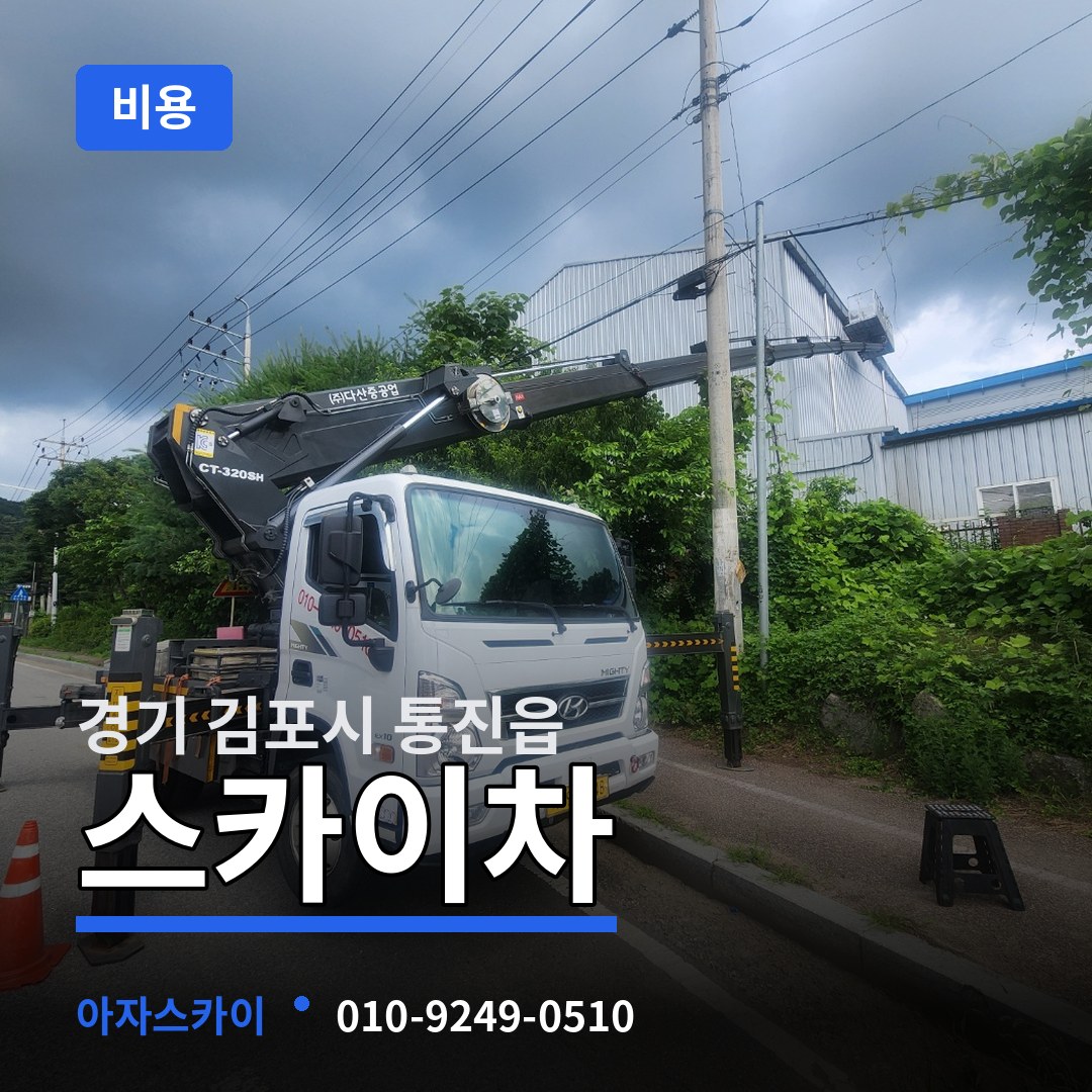 경기 김포시 통진읍 스카이차 비용