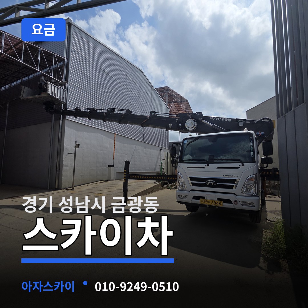 경기 성남시 금광동 스카이차 요금