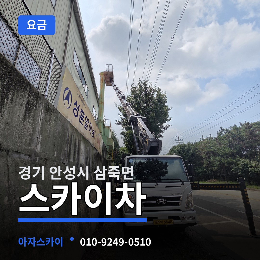 경기 안성시 삼죽면 스카이차 요금