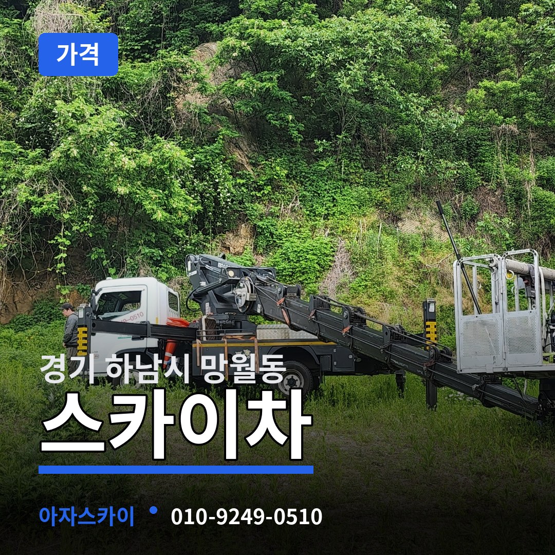 경기 하남시 망월동 스카이차 가격