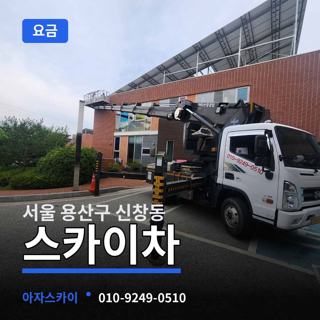 서울 용산구 신창동 스카이차 요금
