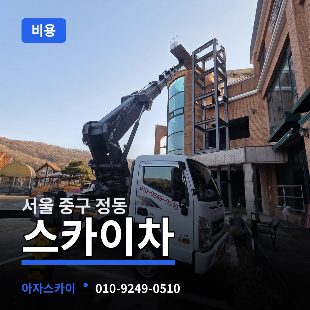 서울 중구 정동 스카이차 비용