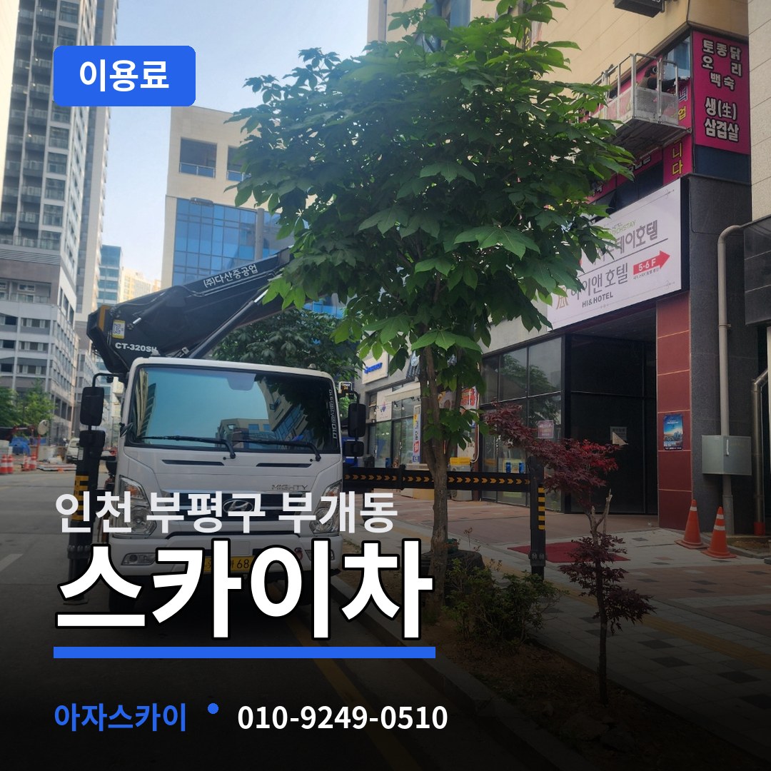 인천 부평구 부개동 스카이차 이용료